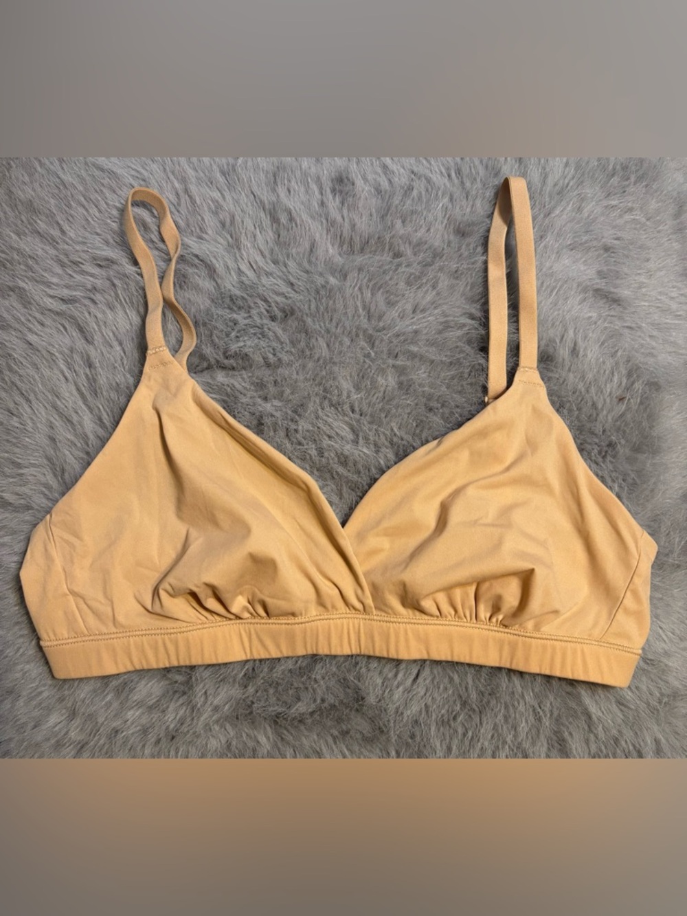 Inlyric Soft Triangle Bralette in Light Tan / Beige